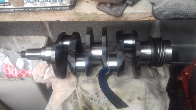 1.7 crank checked and ground to first oversize