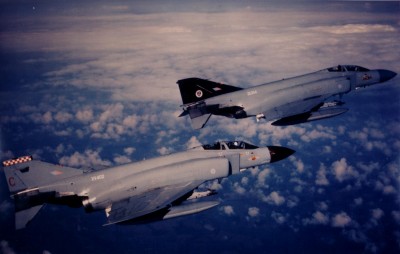 56 Sqn Phantom FGR2 and 74 Sqn F-4J