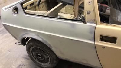 As is the offside rear quarter incorporating new outer wheel arch panel.