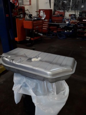 Fuel tank prepped and primed.