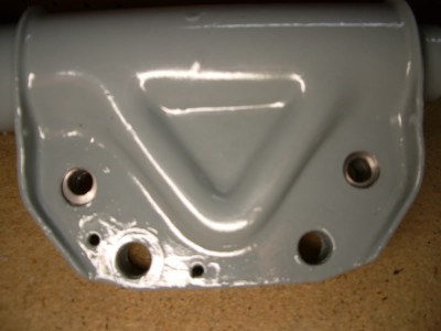 Drilled out strut holes with custom offset camber slugs